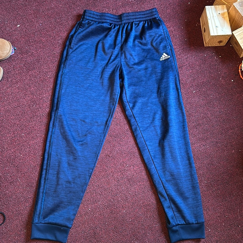 Boys Adidas, navy sweats